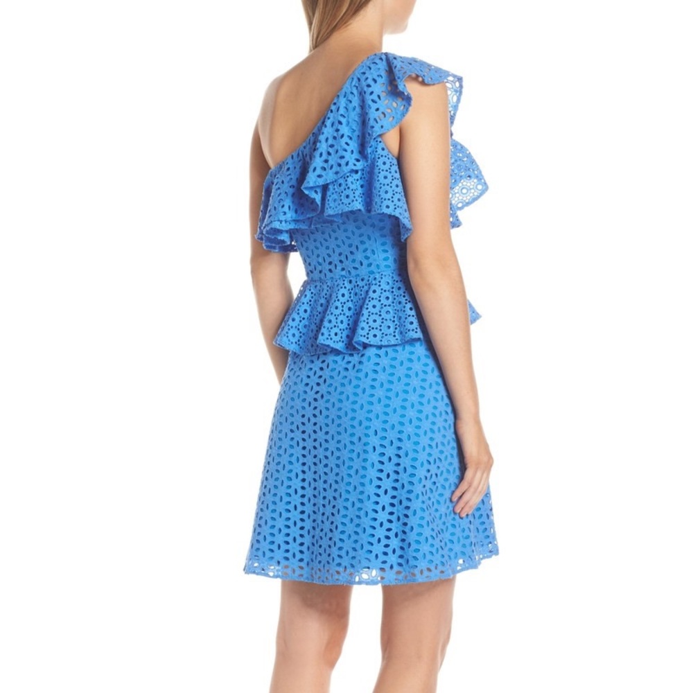 NWT Lilly Pulitzer Josey Eyelet Dress in Coastal Blue - Picture 3 of 6
